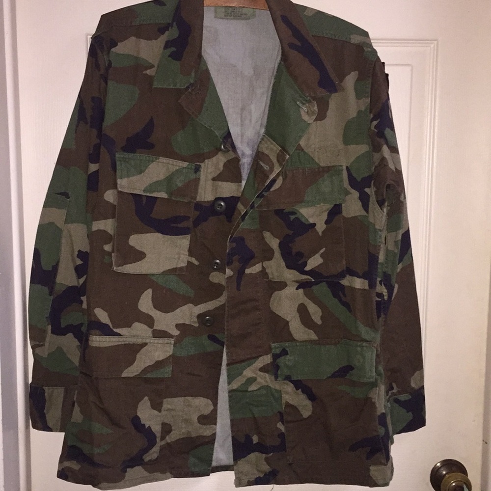 Army camo shirt  and button pants